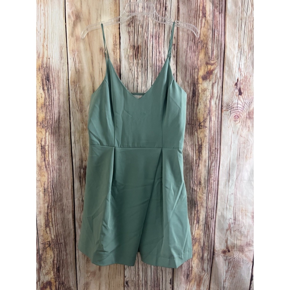 Gianni Bini Dress Olive Green Sleeveless Party Dance Size Large